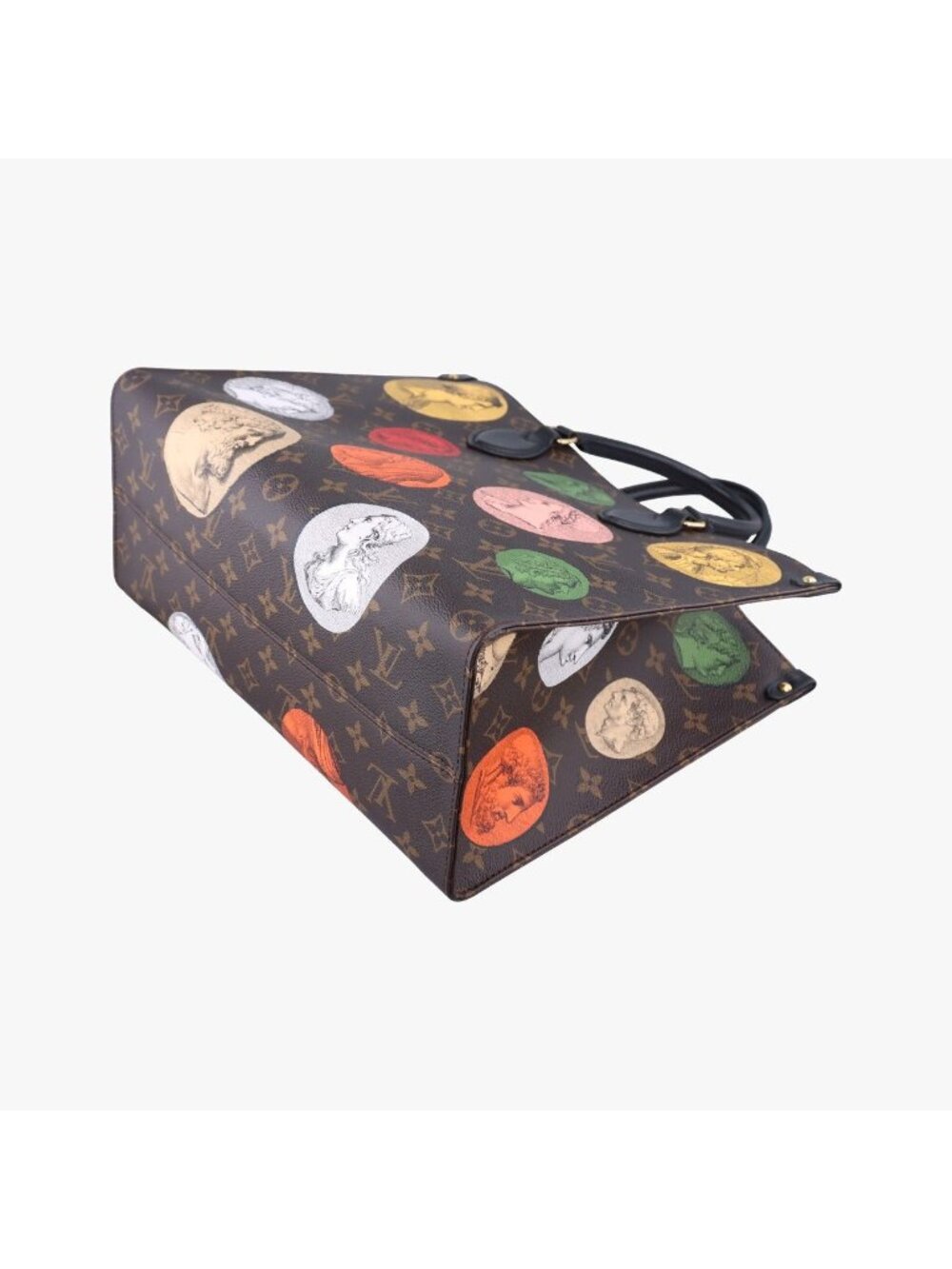 ★SOLD★ Louis Vuitton Fornasetti Collaboration On The Go MM Monogram Brown - Picture 4 of 15